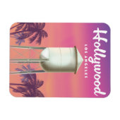 ハリウッドロサンゼルス旅行のポスター マグネット (横)