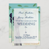 ハリウッドヴィンテージカメラトラベルポスター 招待状 (正面/裏面)