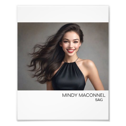 ハリウッド俳優のランドスケープ・ヘッドショット フォトプリント            (正面)