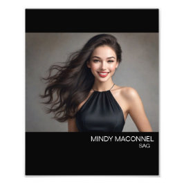 ハリウッド俳優のランドスケープ・ヘッドショット フォトプリント           