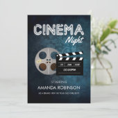 ハリウッド映画のテーマパーティーに写真を追加 招待状 (スタンド正面)