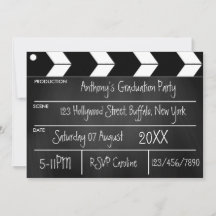 ハリウッド映画の卒業パーティーチョークボード