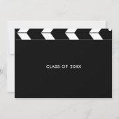 ハリウッド映画の卒業パーティーチョークボード 招待状 (裏面)
