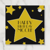 ハリウッド映画をテーマにしたメッセージカード フェイバータグ (裏面)