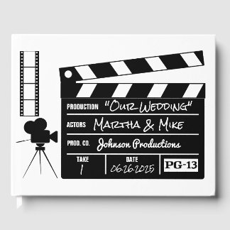 ハリウッド映画クラッパーボード 映画テーマ ウェディング ゲストブック