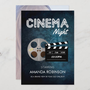 ハリウッド映画テーマパーティーの写真の追加 招待状