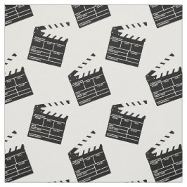ハリウッド映画ディレクターおもしろいCLAPボード ファブリック