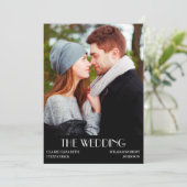 ハリウッド映画ポスターフォト結婚式招待状 セーブザデート (スタンド正面)