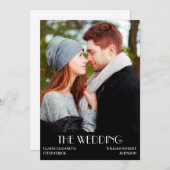 ハリウッド映画ポスターフォト結婚式招待状 セーブザデート (正面/裏面)