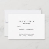 ハリウッド映画ポスター 結婚式の出欠確認返信カード 招待状 (正面)