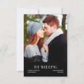 ハリウッド映画ポスター 結婚式出欠確認返信カード 招待状 (裏面)