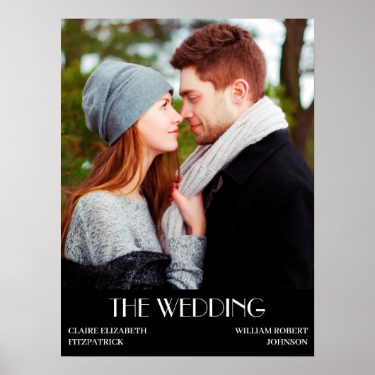 ハリウッド映画ポスタ結婚ーのウェルカムサイン ポスター (正面)