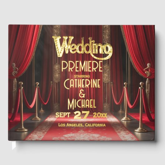 ハリウッド映画レッドカーペットプレミア結婚ーズ ゲストブック (正面)