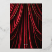 ハリウッド映画レッドカーペットプレミア結婚ーズ 箔招待状 (裏面)