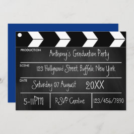 ハリウッド映画卒業パーティーChalkboard Invite 招待状