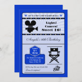 ハリウッド映画菓子16の招待状 招待状 (正面/裏面)