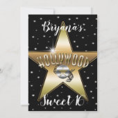ハリウッド映画 ゴールドスター フィルム スウィート16 招待状 (裏面)