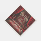 ハリウッド映画　レッドカーペットプレミア　ウェディング スタンダードランチョンナプキン (角)