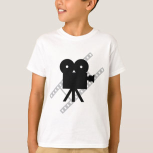 ハリウッド映画cineのカメラのフィルム tシャツ