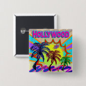 ハリウッド永遠ボタン 缶バッジ (正面&裏面)