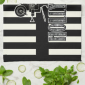 ハリウッド白黒タオル キッチンタオル (折り畳み)