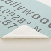 ハリウッド緯度経度 シェルパブランケット (3/4)