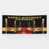 ハリウッド誕生日パーティバナー 横断幕 (横)