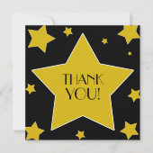 ハリウッド誕生日パーティー映画スター サンキューカード (正面)