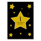 ハリウッド誕生日パーティー映画スター テーブルナンバー (裏面)