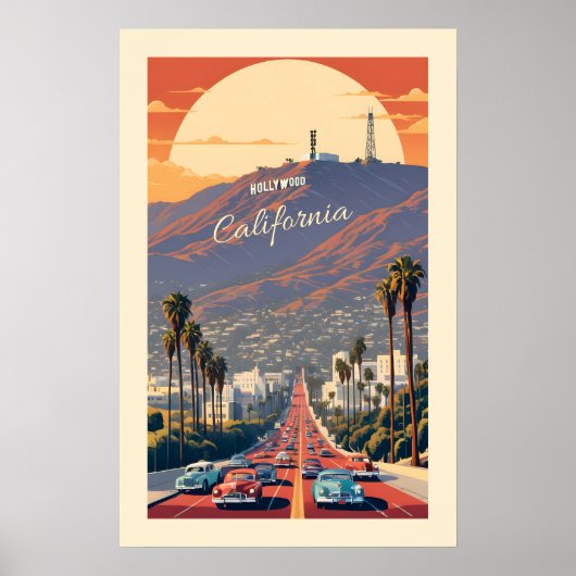 ハリウッド カリフォルニア ポスター (正面)