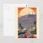 ハリウッド カリフォルニア ポストカード (正面/裏面)