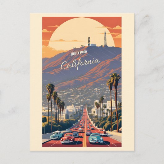 ハリウッド カリフォルニア ポストカード (正面)