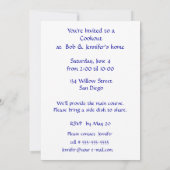 ハリウッド·クラッパー·ボード·カスタム、情報テンプレート 招待状 (裏面)