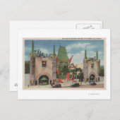 ハリウッド、グラウマン劇場のCAView 中国の ポストカード (正面/裏面)