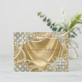 ハリウッド グラムパール 誕生日パーティー 招待状 (スタンド正面)