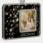 ハリウッド・スターのカスタムな写真年 シルバープレートフレームオーナメント (右)