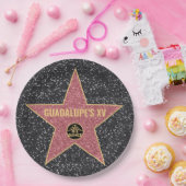 ハリウッド·スター·ミスXVバースデー·パーティー·プレート ペーパープレート (パーティー)