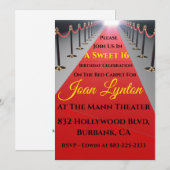 ハリウッド レッドカーペット ご招待 招待状 (正面/裏面)