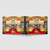 ハリウッド レッドカーペット 誕生日パーティー ゲストブック (全面)