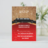 ハリウッド レッドカーペット 返信依頼 出欠カード (スタンド正面)