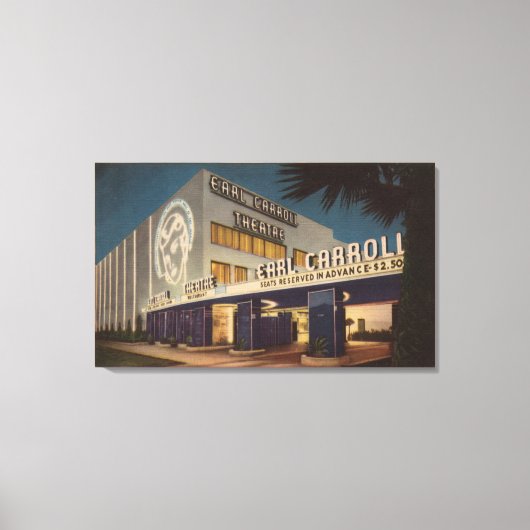 ハリウッド, CA - "ゲイのナイトスポット" キャンバスプリント (正面)