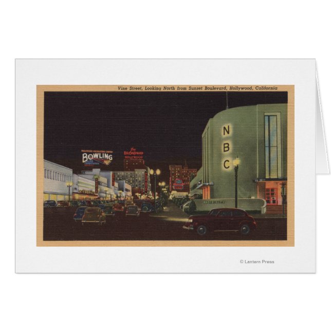 ハリウッド， CA – サンセットからのつる植物通り (正面横)