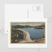 ハリウッド、CALake Hollywood & Mulholland Drive ポストカード (正面/裏面)