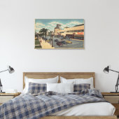 ハリウッド、CALookingサウスオンつる植物通りビュー キャンバスプリント (インサイチュ (寝室))