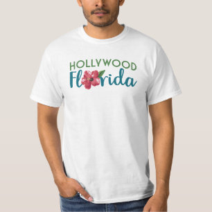 ハリウッドFlorida Tシャツ – ハイビスカスフラワー