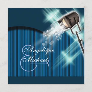 ハリウ結婚ィーの映画館パーティー 招待状