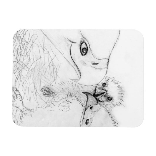 ハリエオジーMホームストーリーファミリーツリー新しい父の物語 マグネット (横)