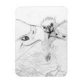 ハリエオジーMホームストーリーファミリーツリー新しい父の物語 マグネット (縦)