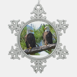 ハリエットおよびM15オーナメント スノーフレークピューターオーナメント