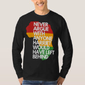 ハリエットが誰かと議論することな離れい Tシャツ (正面)